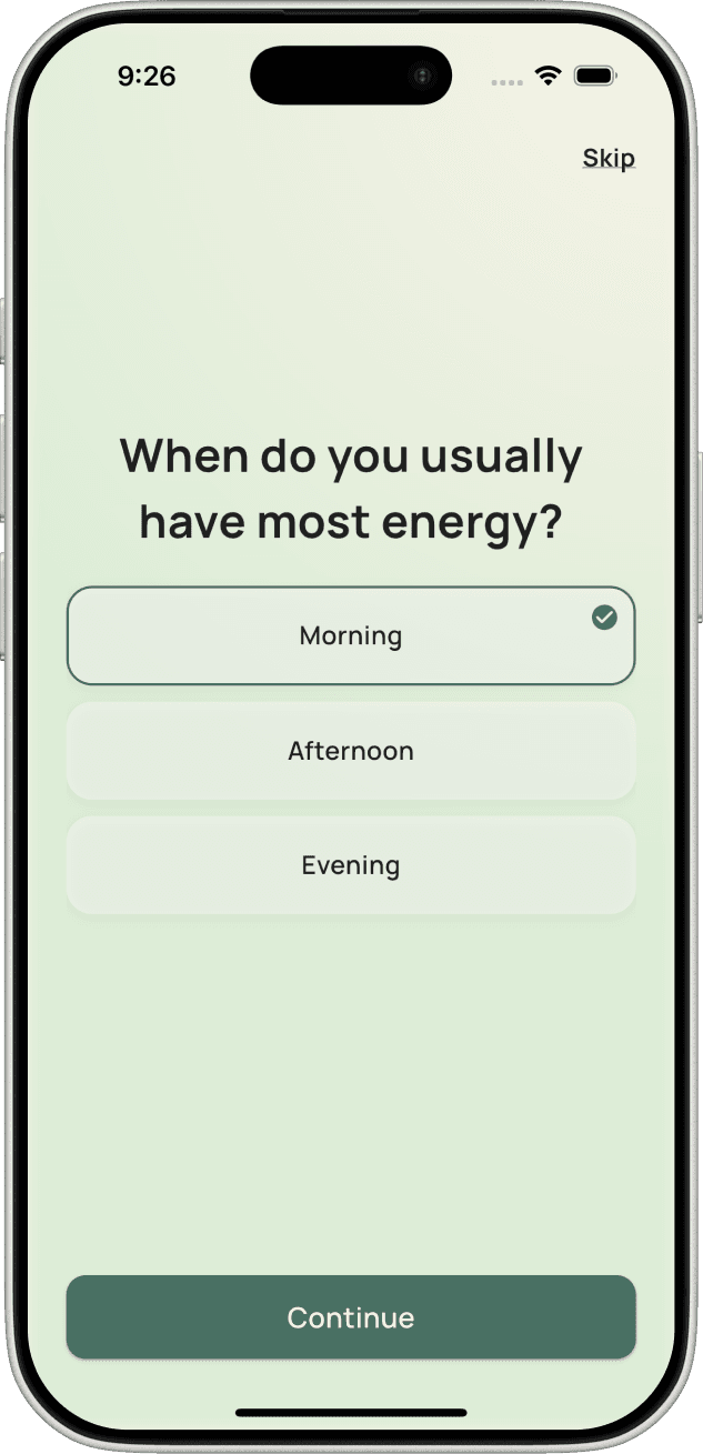 AI-Suggested Goal Setup