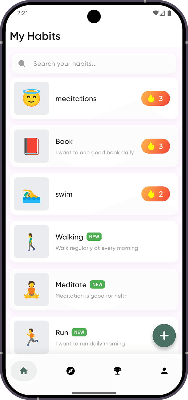 Track Daily & Grow Streaks
